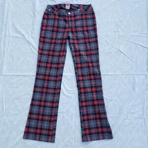 TILT Red Plaid Stretch Dress Pants - Size 5
